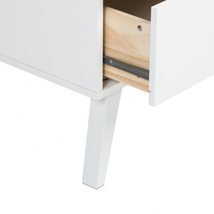 Milo 2-Drawer Nightstand - White