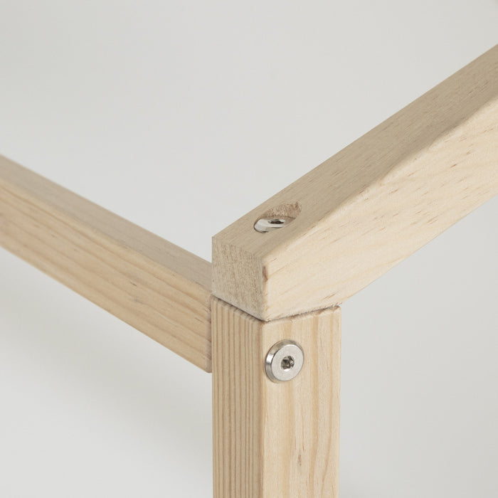 Sweedi House Bed with Chimney - Natural