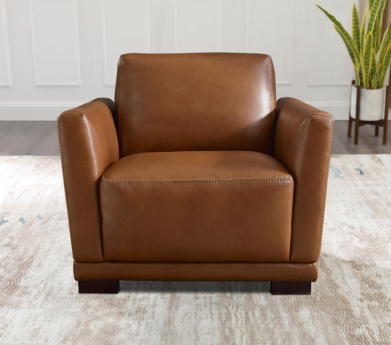Hydeline Oslo Leather Chair - Nutmeg