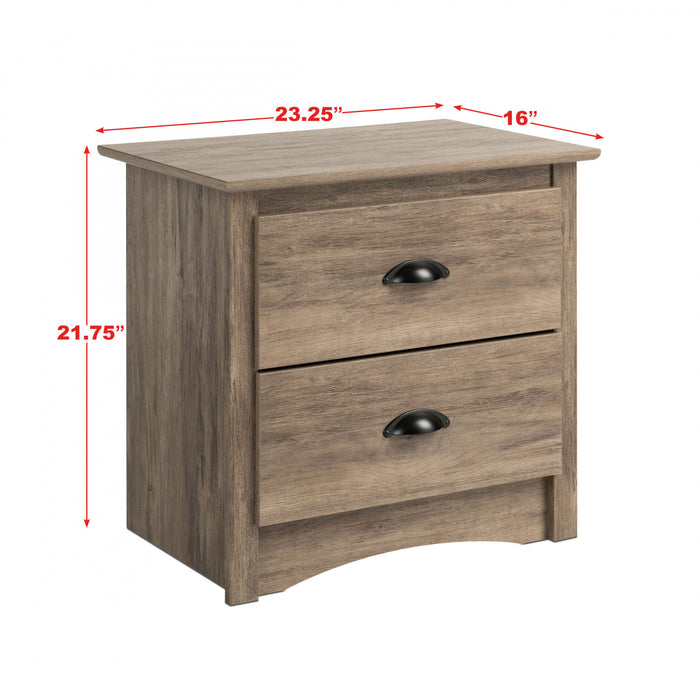 Salt Spring 2-Drawer Nightstand - Drifted Grey