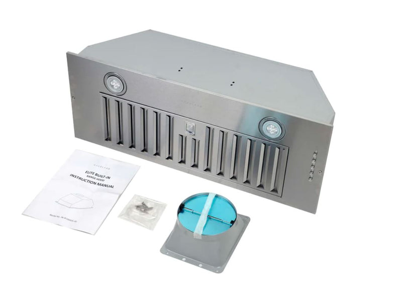 Hauslane 30\" Built-In Stainless Steel Range Hood - IN-R100SS-30