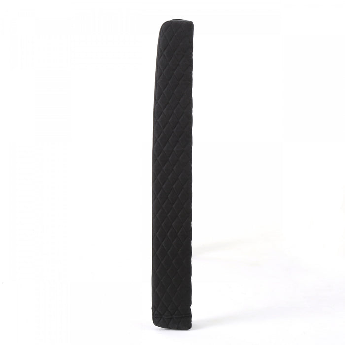 Hansen Upholstered Wingback Headboard With Button Tufting,king Size,black