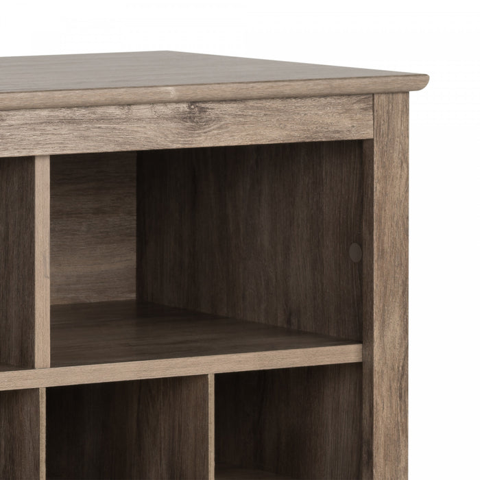 Shoe Cubby Console - Drifted Grey