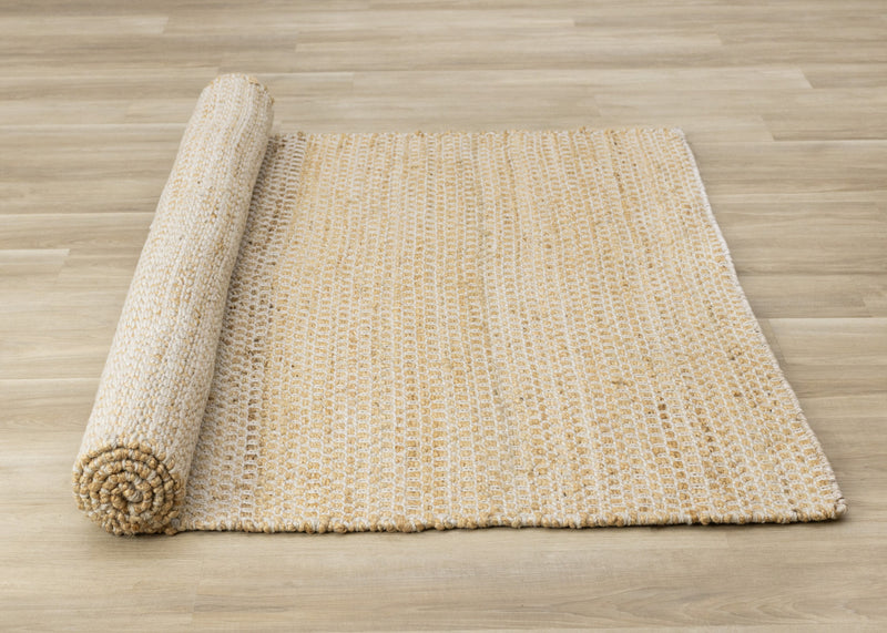 Jute Natural Handmade Light Oak Area Rug - 7'10 x 10'6\"