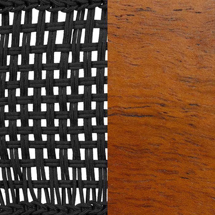 Agave Rope Bench - Black/Natural