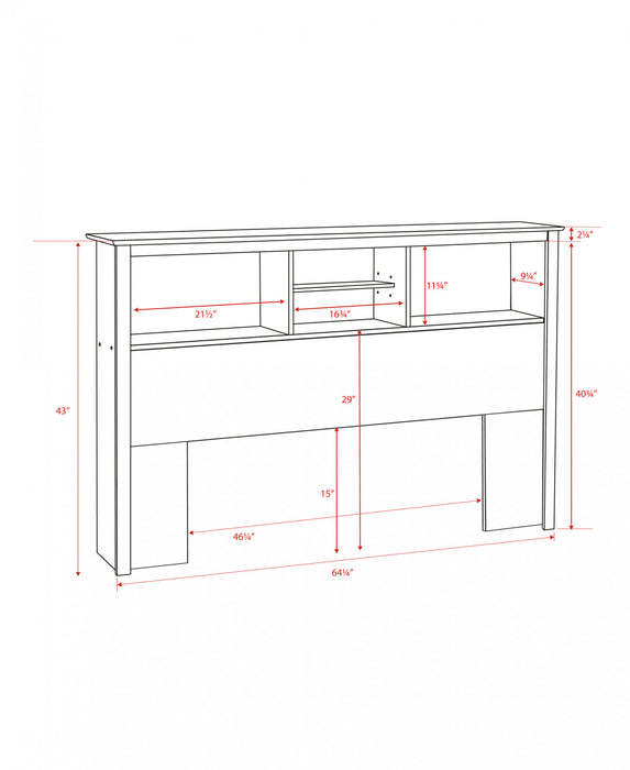 Full/Queen Headboard - Drifted Grey