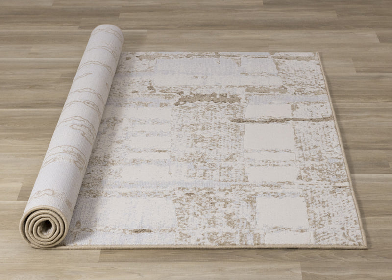 Isabelle Distressed Cream Area Rug - 5'3\" x 7'7\"