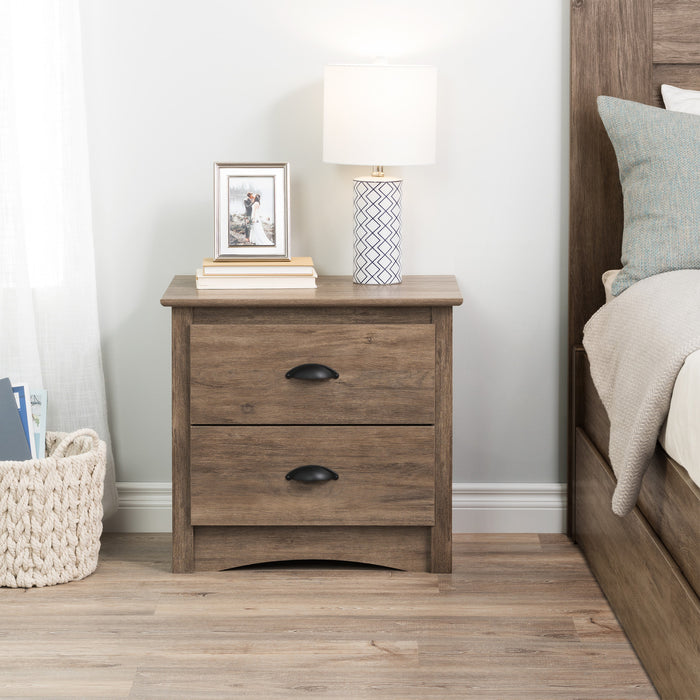 Salt Spring 2-Drawer Nightstand - Drifted Grey