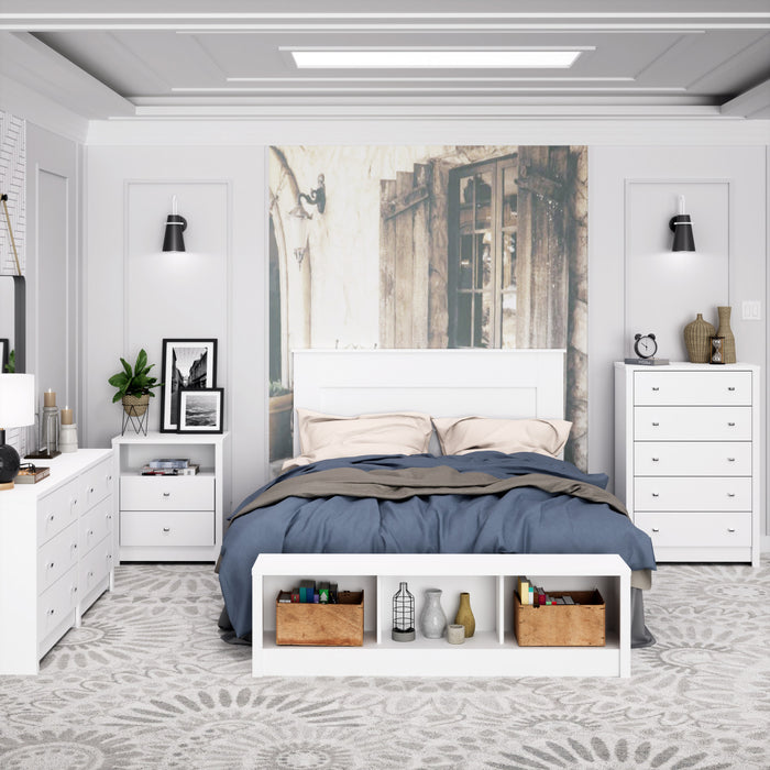 Calla Storage Bench - White