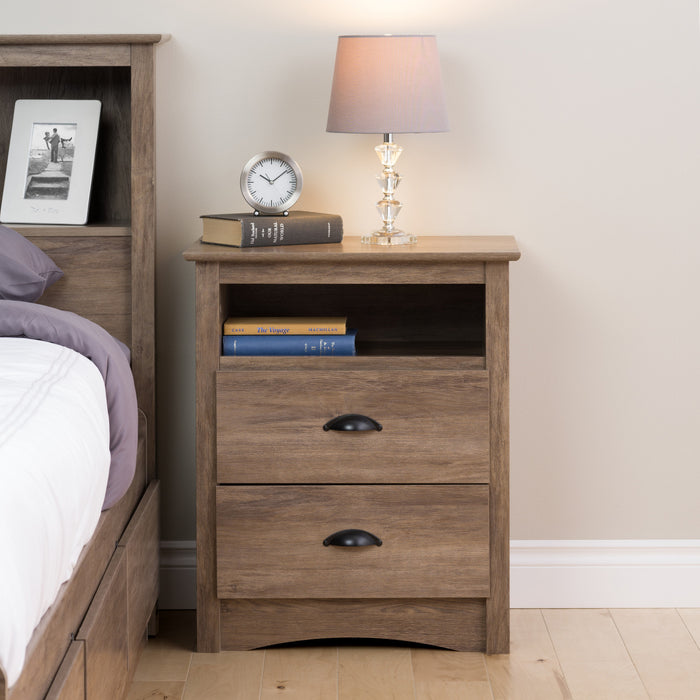 Salt Spring Tall Nightstand - Drifted Grey