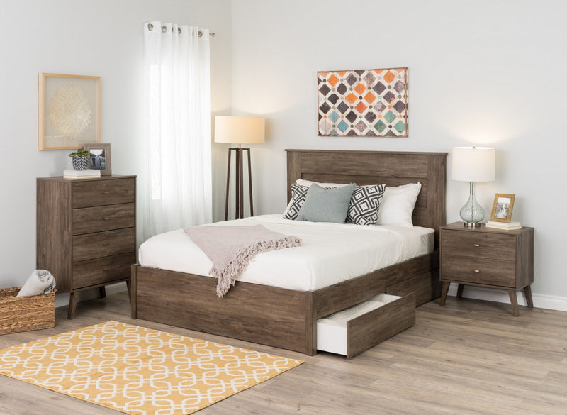 Milo 2-Drawer Nightstand - Drifted Grey