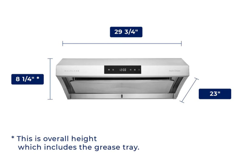 Hauslane 30\" Under Cabinet Stainless Steel Range Hood - UC-PS38SS-30