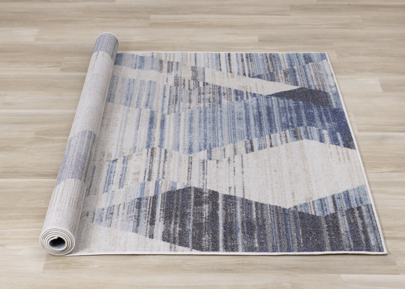 Fitzgerald Distressed Geometric Area Rug - 7'10\" x 10'6\"