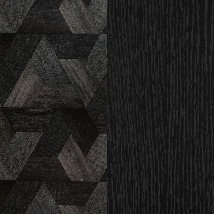 Oxford 2-Door Storage Cabinet - Black Oak & Dark Grey