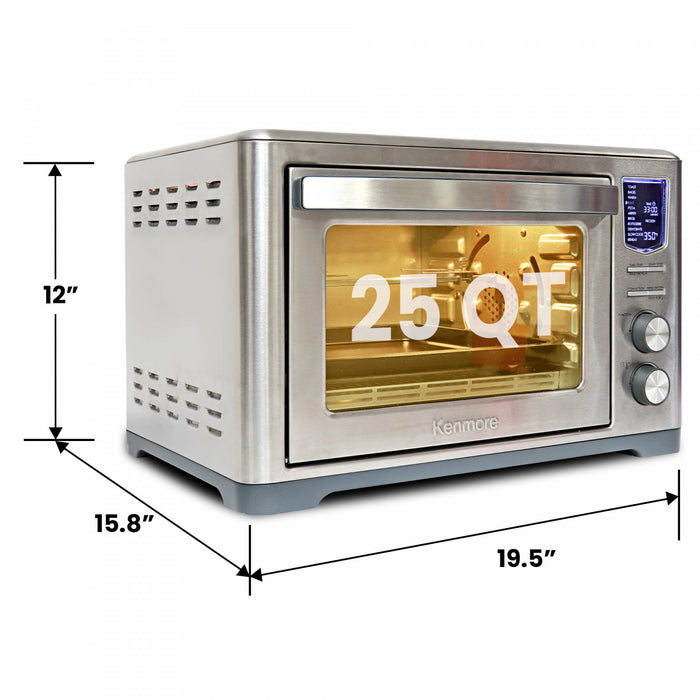 Kenmore Convection Toaster Oven Air Fryer Stainless Steel - KKTOAF25SS