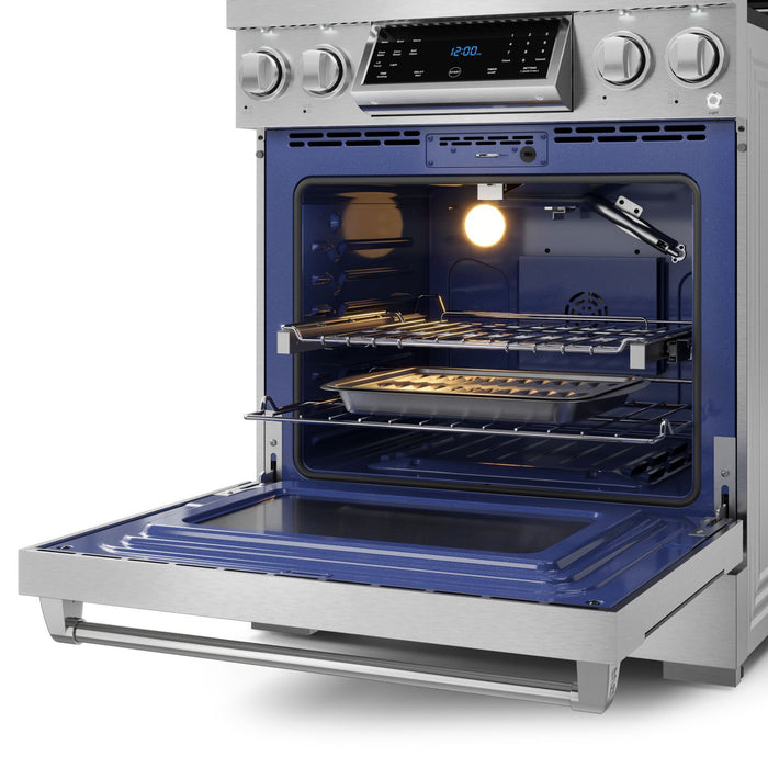 Gordon Ramsay Collection by Thor Kitchen 30\" Freestanding Professional Gas Range with Tilt Panel Touch Control - RSG30