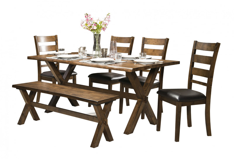 Brienne Dining Chair With Faux Leather Seat (set Of 2)