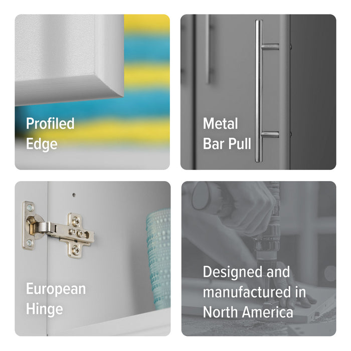 Elite 54\" Wall Cabinet - Grey