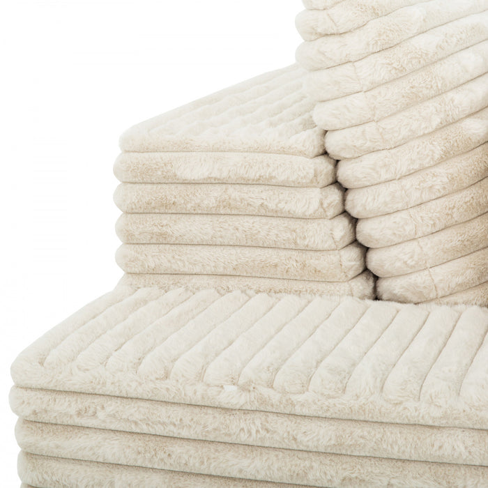 Sealy 68\" Snug Foam Chaise Lounger - Beige