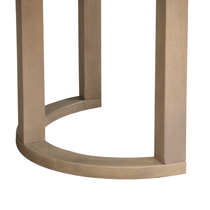 Ethan Dining Table With U-base, Solid Wood and Mdf, 95\"w - Natural