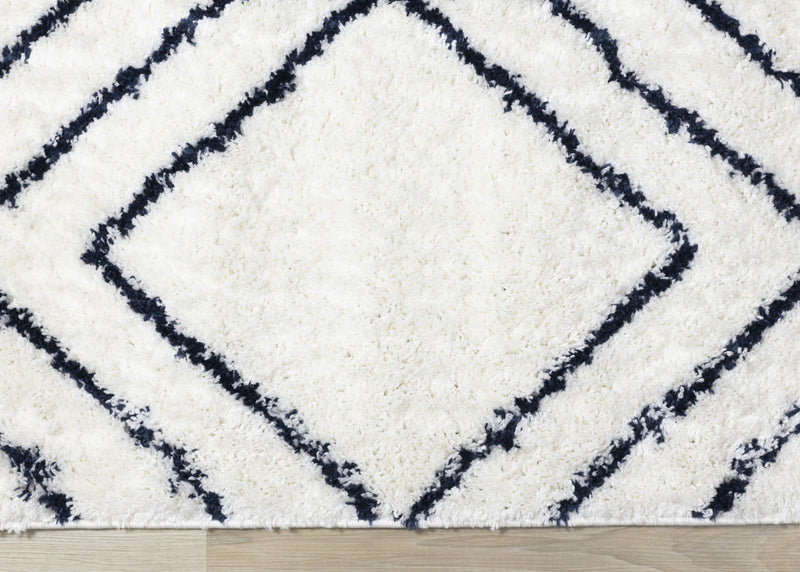 Taylor Diamonds Shag Area Rug - 7'10\" x 10'6\"