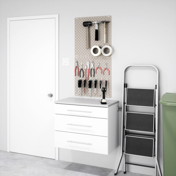 Hangups 3-Drawer Base Storage Cabinet - White