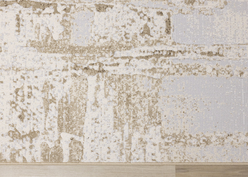Isabelle Distressed Cream Area Rug - 5'3\" x 7'7\"