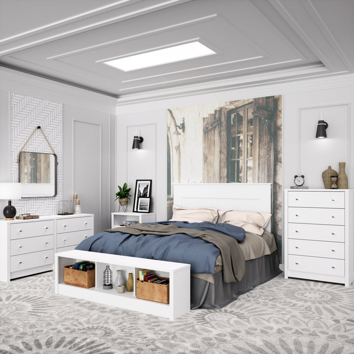 Calla Storage Bench - White