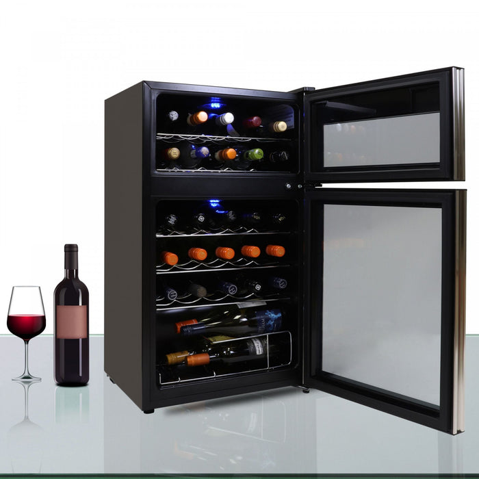 Koolatron 29 Bottle Dual Zone Compressor Wine Cellar
