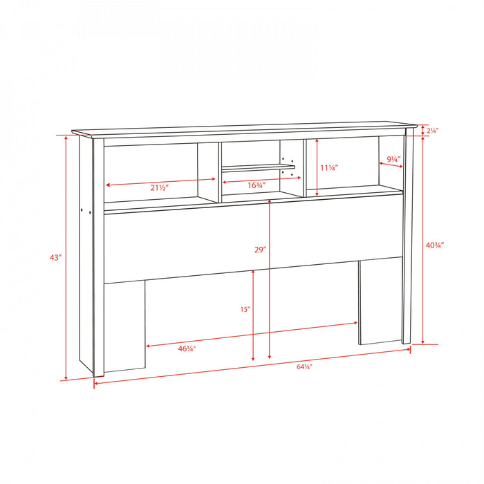 Full/Queen Headboard - Drifted Grey