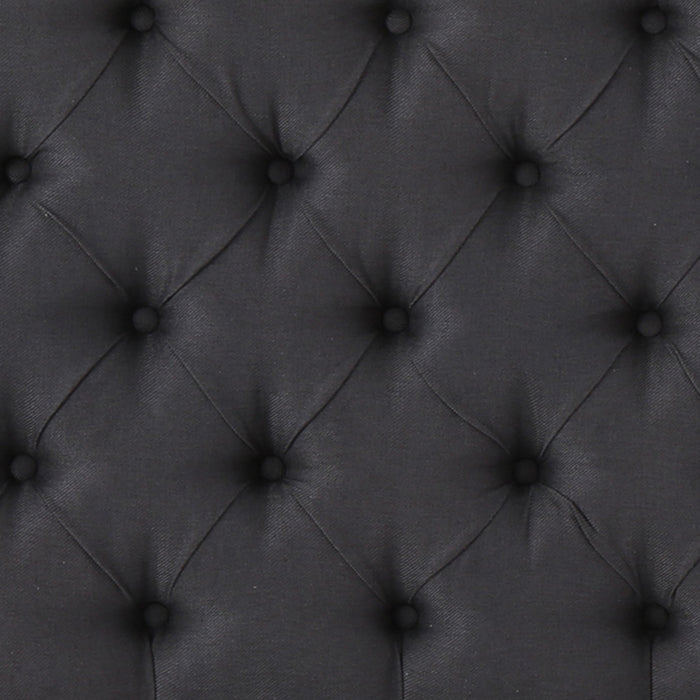 Hansen Upholstered Wingback Headboard With Button Tufting,king Size,black