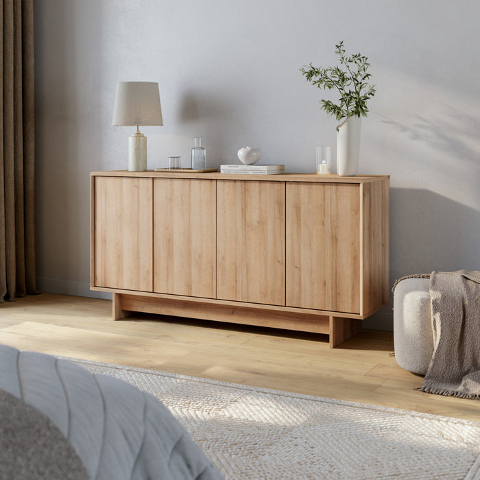 Prepac Finnley Sideboard Buffet - Natural Oak