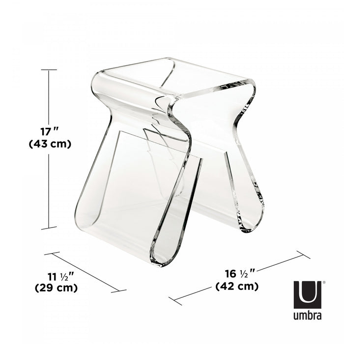 Umbra Modern Acrylic Magino Magazine Rack End Table