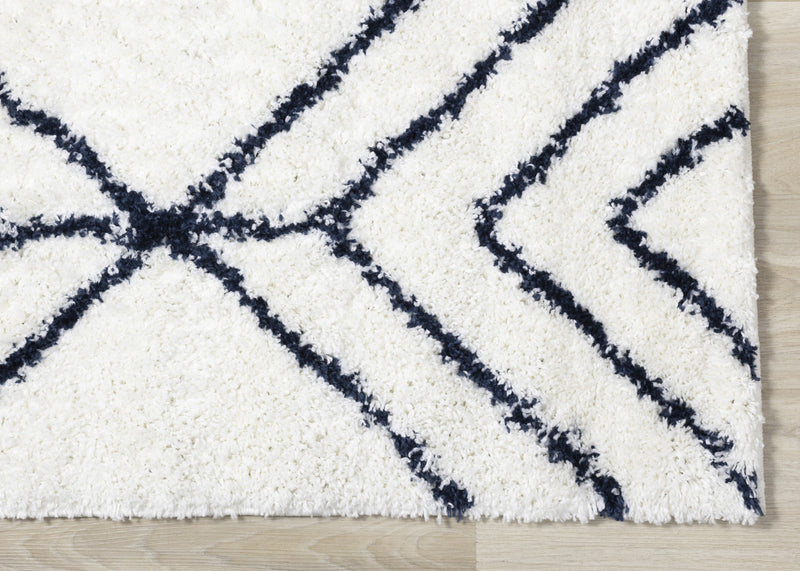 Taylor Diamonds Shag Area Rug - 7'10\" x 10'6\"