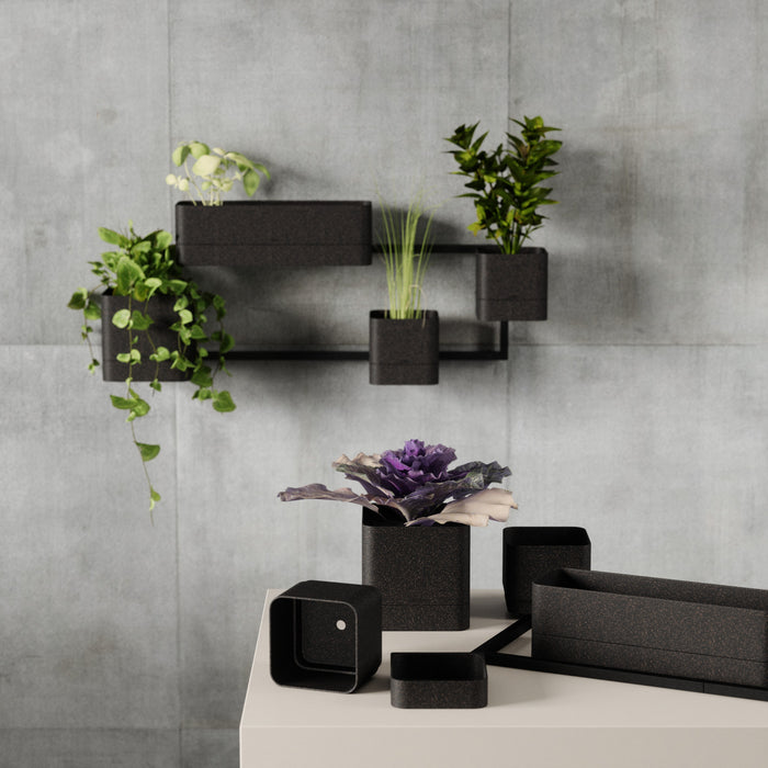 Umbra Cubiko Wall Planter - Black