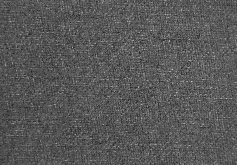 Barstool Set of 2 Swivel Bar-Height White Metal Grey Fabric Contemporary Modern