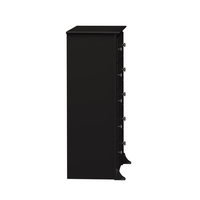 Jade 5-Drawer Chest - Black