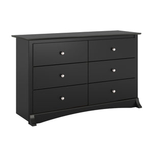 Jade Kids 6-Drawer Dresser - Black