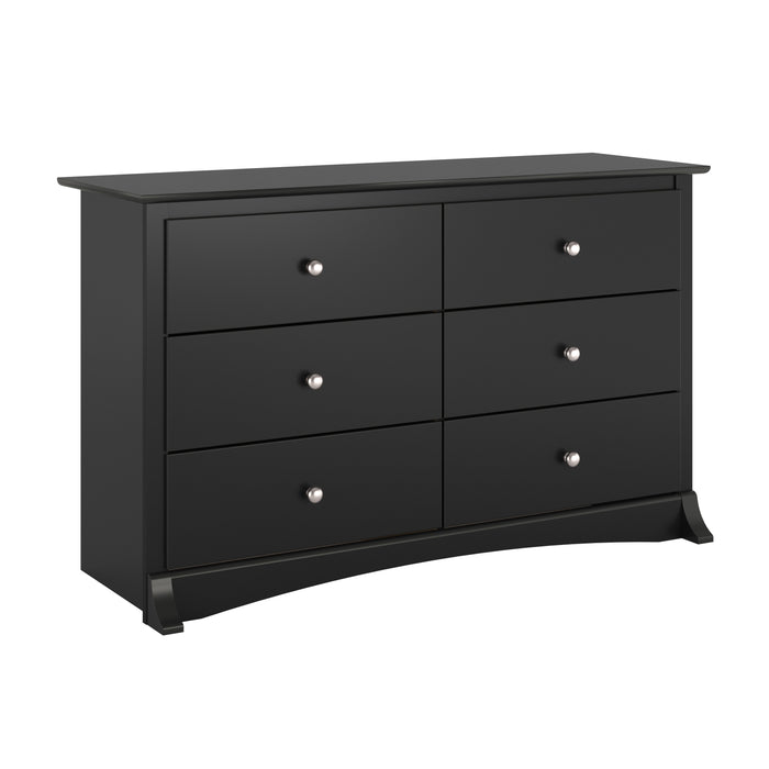 Jade Kids 6-Drawer Dresser - Black