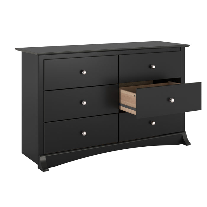 Jade Kids 6-Drawer Dresser - Black