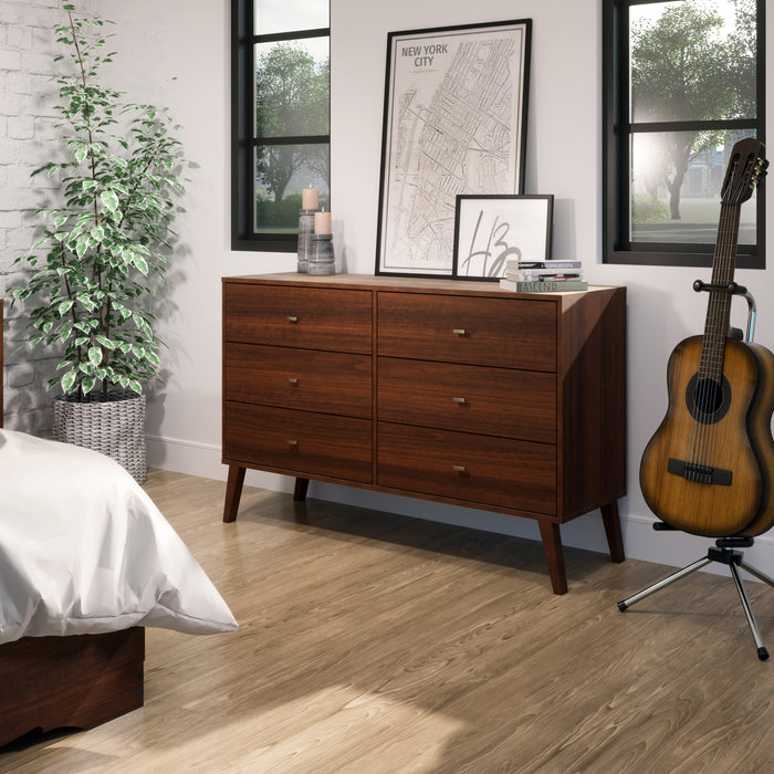 Milo 6-Drawer Dresser - Cherry