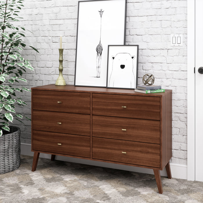Milo 6-Drawer Dresser - Cherry