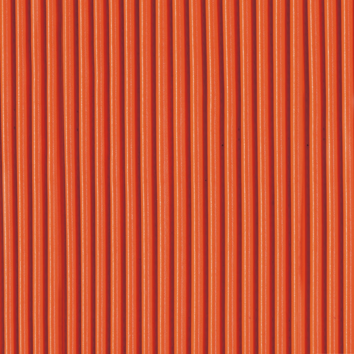 Manhattan Comfort Modern Anderson Coffee Table Upholstered Leatherette with Ceramic Faux Marble Tabletop - Orange