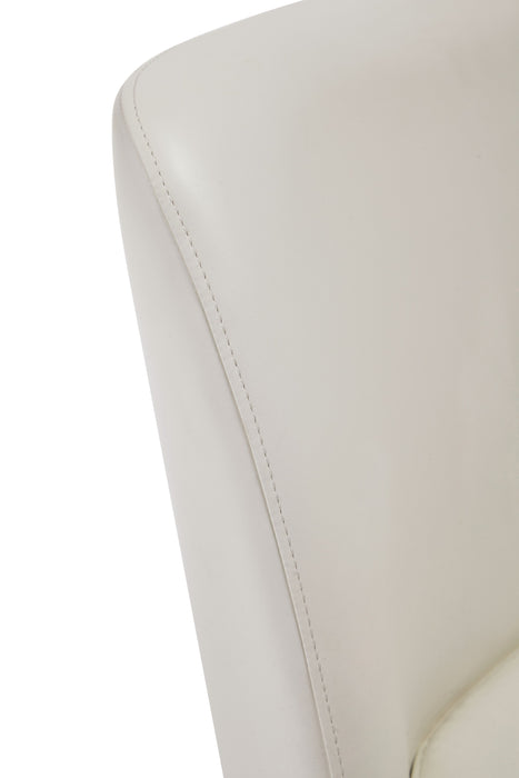 Manhattan Comfort Serena Faux Leather Dining Chair - Cream