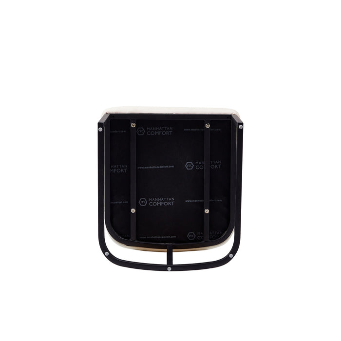 Manhattan Comfort Serena Faux Leather Dining Chair - Cream