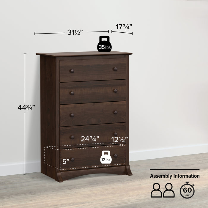 Sonoma 5-Drawer Chest - Espresso