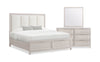 Elana 5pc Bedroom Set with Storage Bed, Dresser & Mirror, Natural - Queen Size