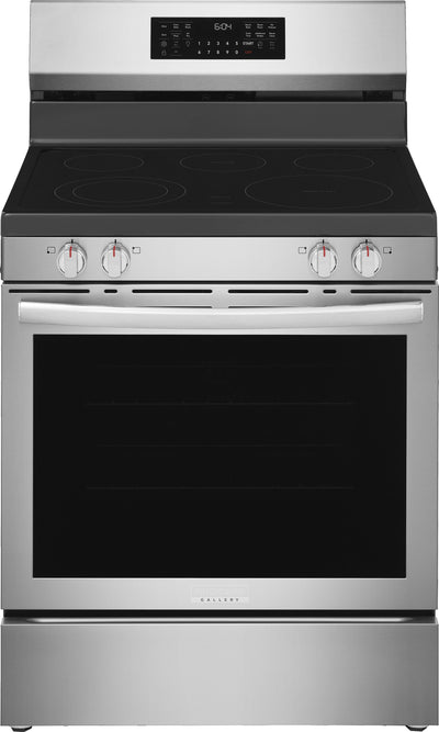 Frigidaire Gallery 5.3 Cu. Ft. Electric Range with Stone-Baked Pizza – Smudge-Proof® Stainless Steel - GCREC070BF | Cuisinière électrique Frigidaire Gallery de 5,3 pi3 avec pizza cuite sur pierre - acier inoxydable Smudge-ProofMD - GCREC070BF