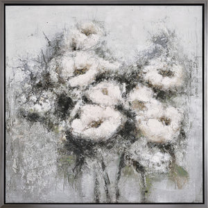 Bouquet of Flowers Framed Acrylic Painting - 35.5