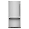 KitchenAid 30\" 19 Cu. Ft. Standard-Depth Bottom Mount Refrigerator - KRBL130SPS